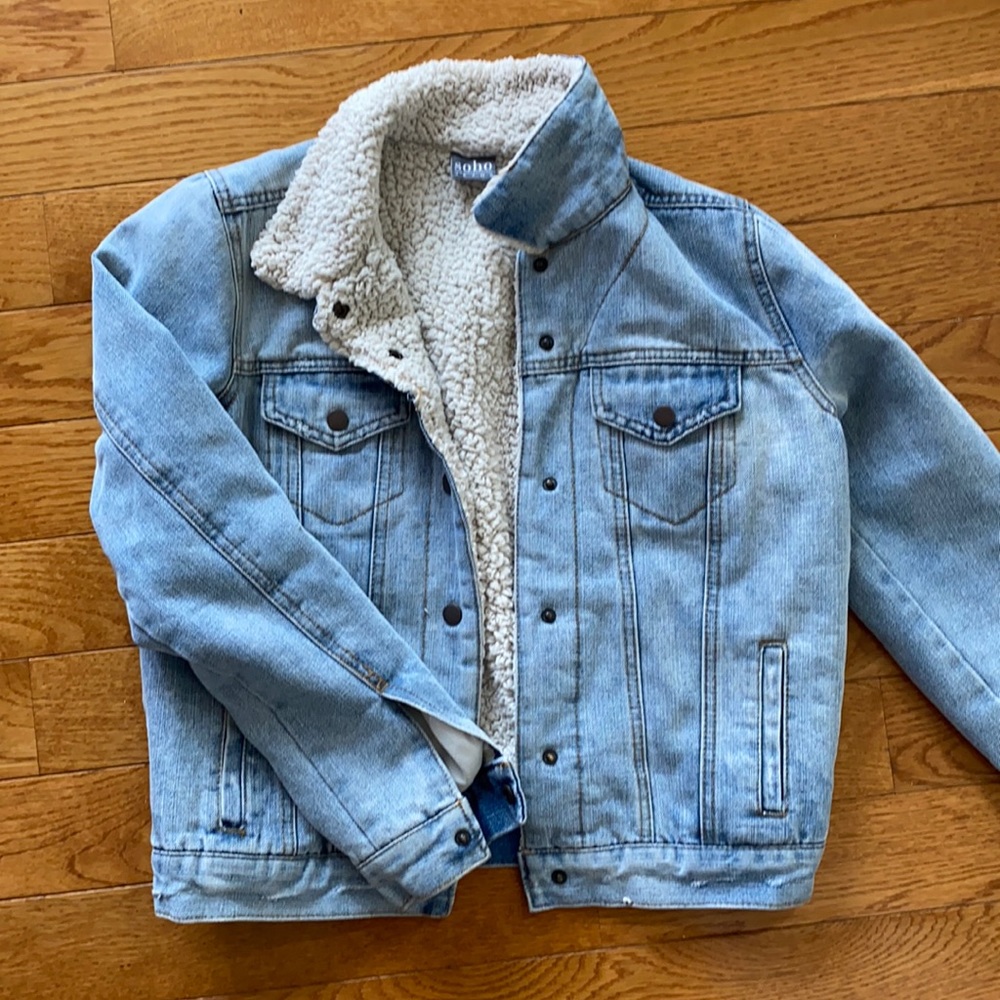 Sherpa lined Denim Jacket